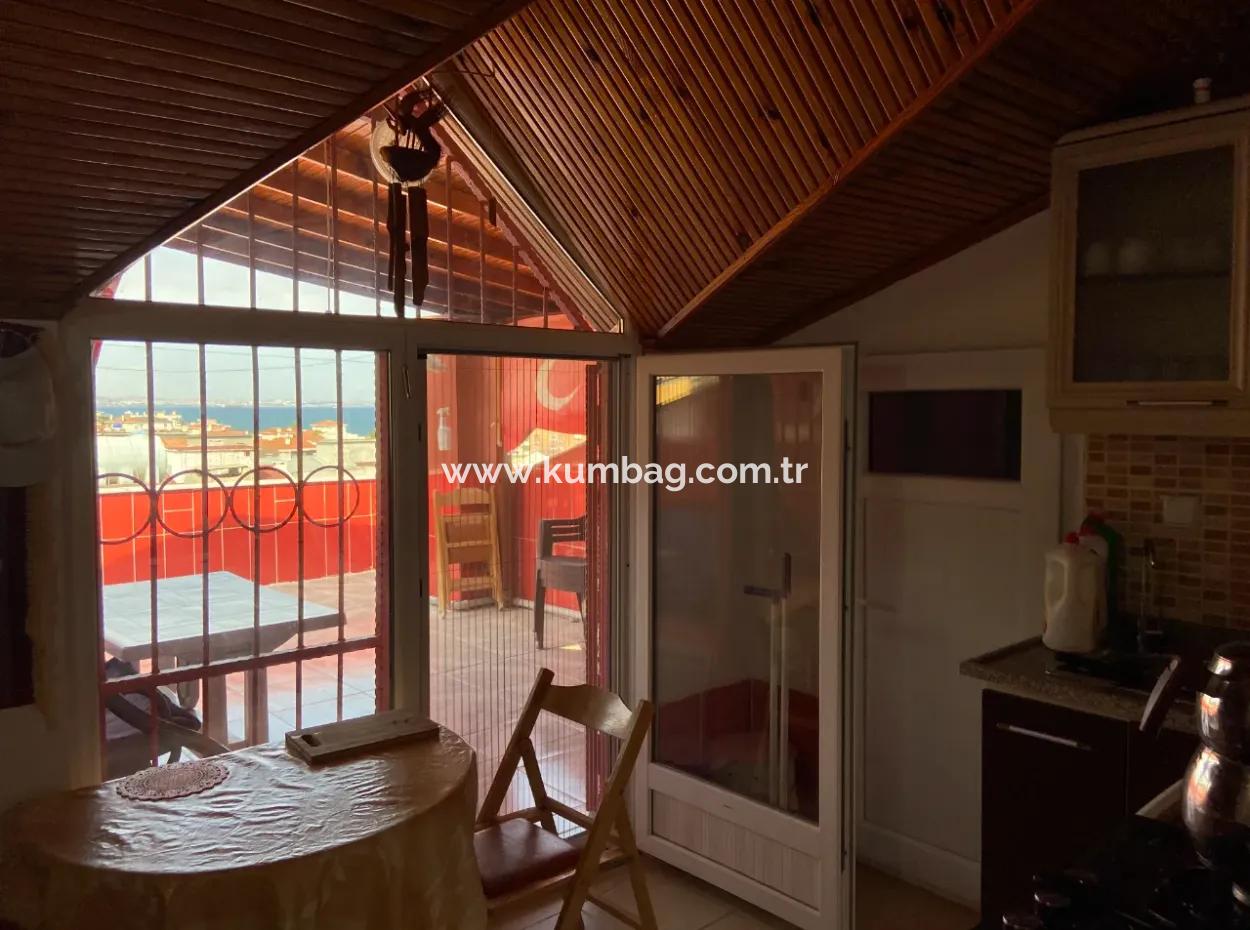 Kumbağ Deniz Manzarali Eşyali 3+1 Dubleks Daire