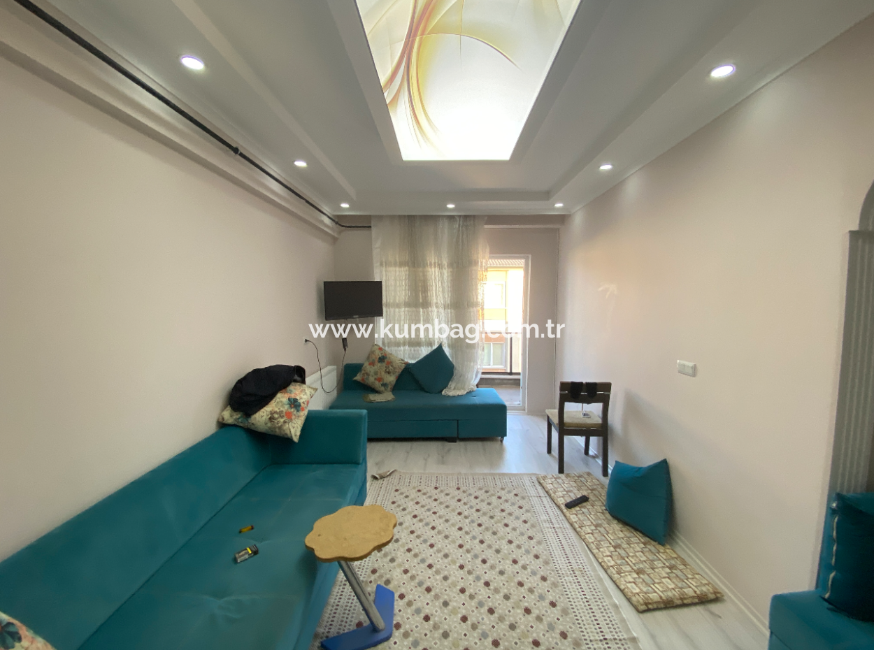 Kumbağ Ana Cadde Üzerinde Kiralik Eşyali 1+1 Daire