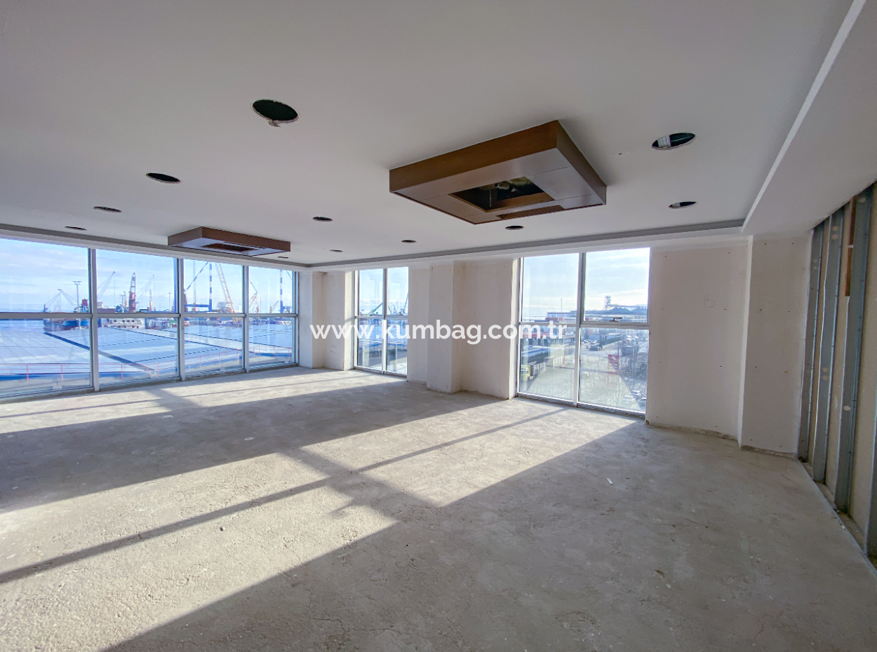 Plaza Offices For Rent Next To The Courthouse On 100.Yil Alt Yol Street With Sea View