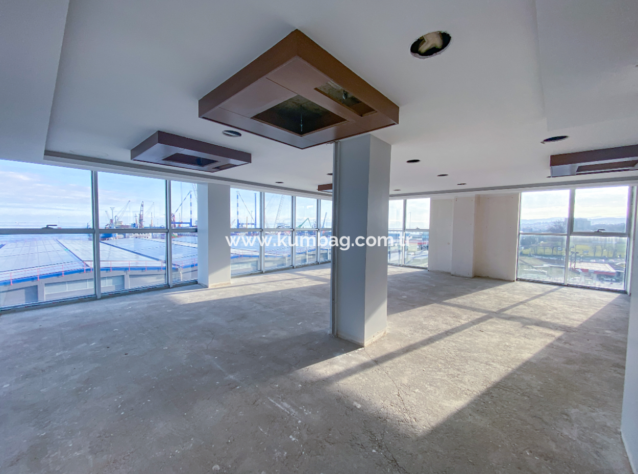 Plaza Offices For Rent Next To The Courthouse On 100.Yil Alt Yol Street With Sea View