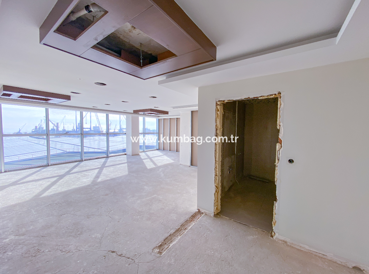 Plaza Offices For Rent Next To The Courthouse On 100.Yil Alt Yol Street With Sea View