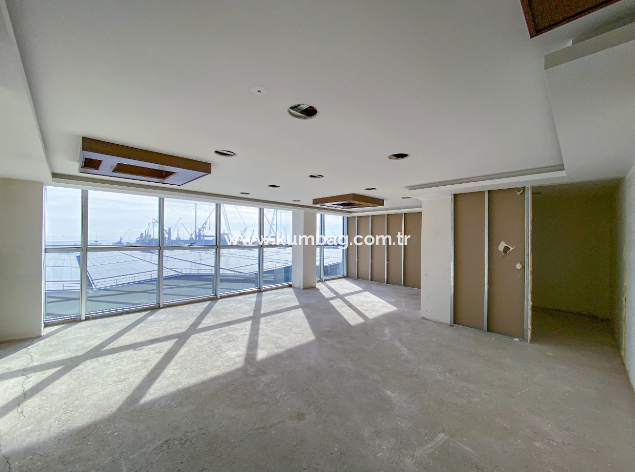 Plaza Offices For Rent Next To The Courthouse On 100.Yil Alt Yol Street With Sea View