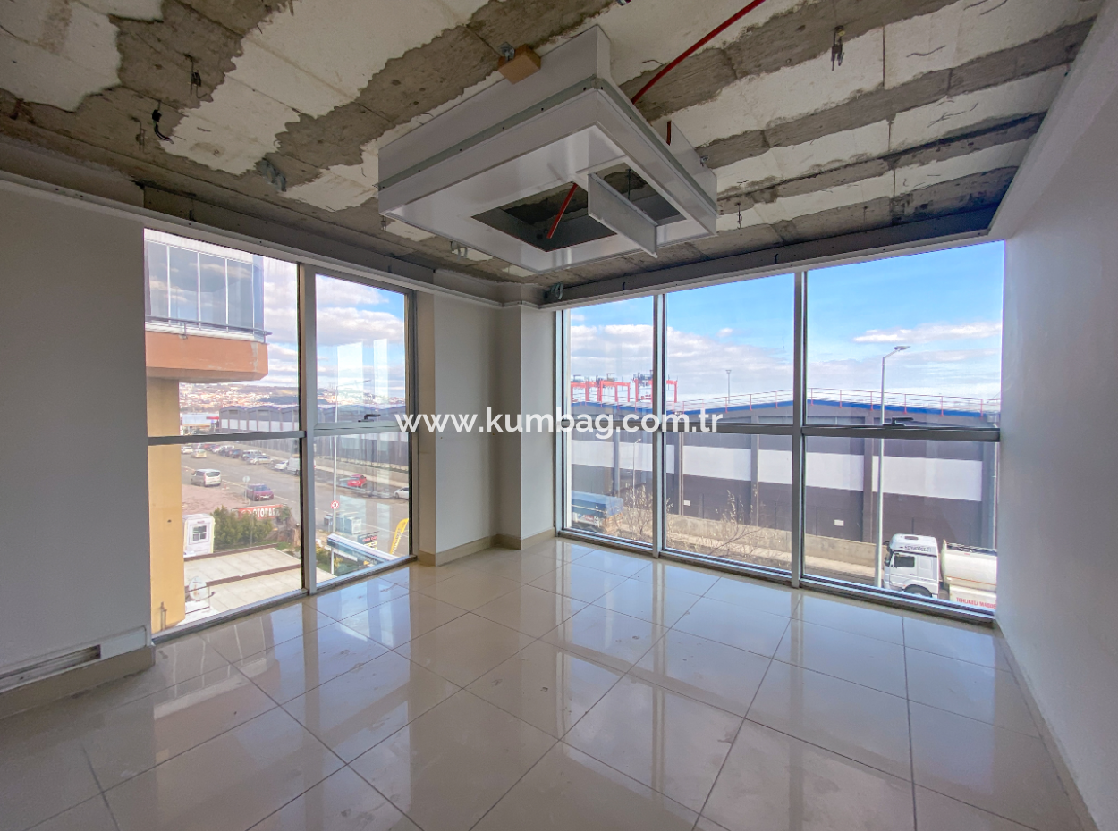 Plaza Offices For Rent Next To The Courthouse On 100.Yil Alt Yol Street With Sea View