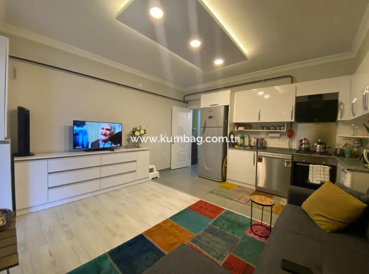 Kumbağ Havuzlu Aquaparkli Sitede Bahçe Kati Sezonluk Kiralik 1+1 Daire