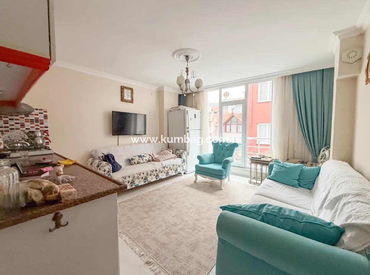 2 1 Apartment For Sale With Double Balconies In Central Location Of Kumbağ