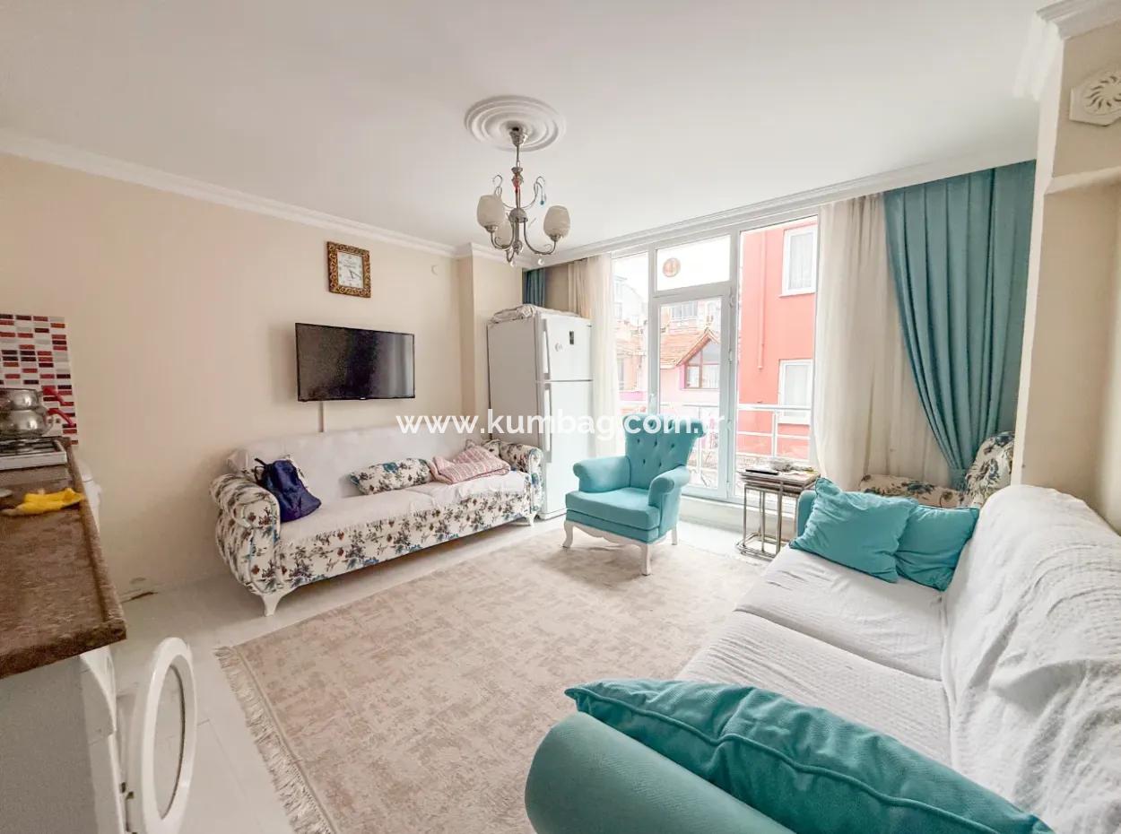 2 1 Apartment For Sale With Double Balconies In Central Location Of Kumbağ