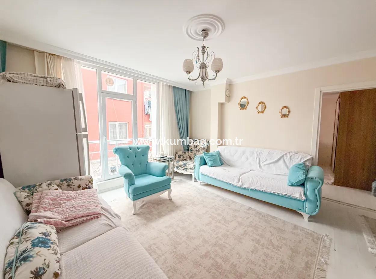 2 1 Apartment For Sale With Double Balconies In Central Location Of Kumbağ