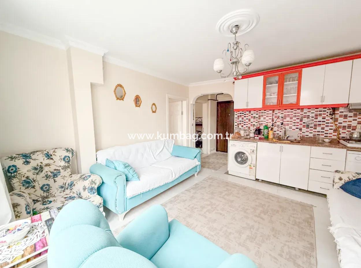 2 1 Apartment For Sale With Double Balconies In Central Location Of Kumbağ