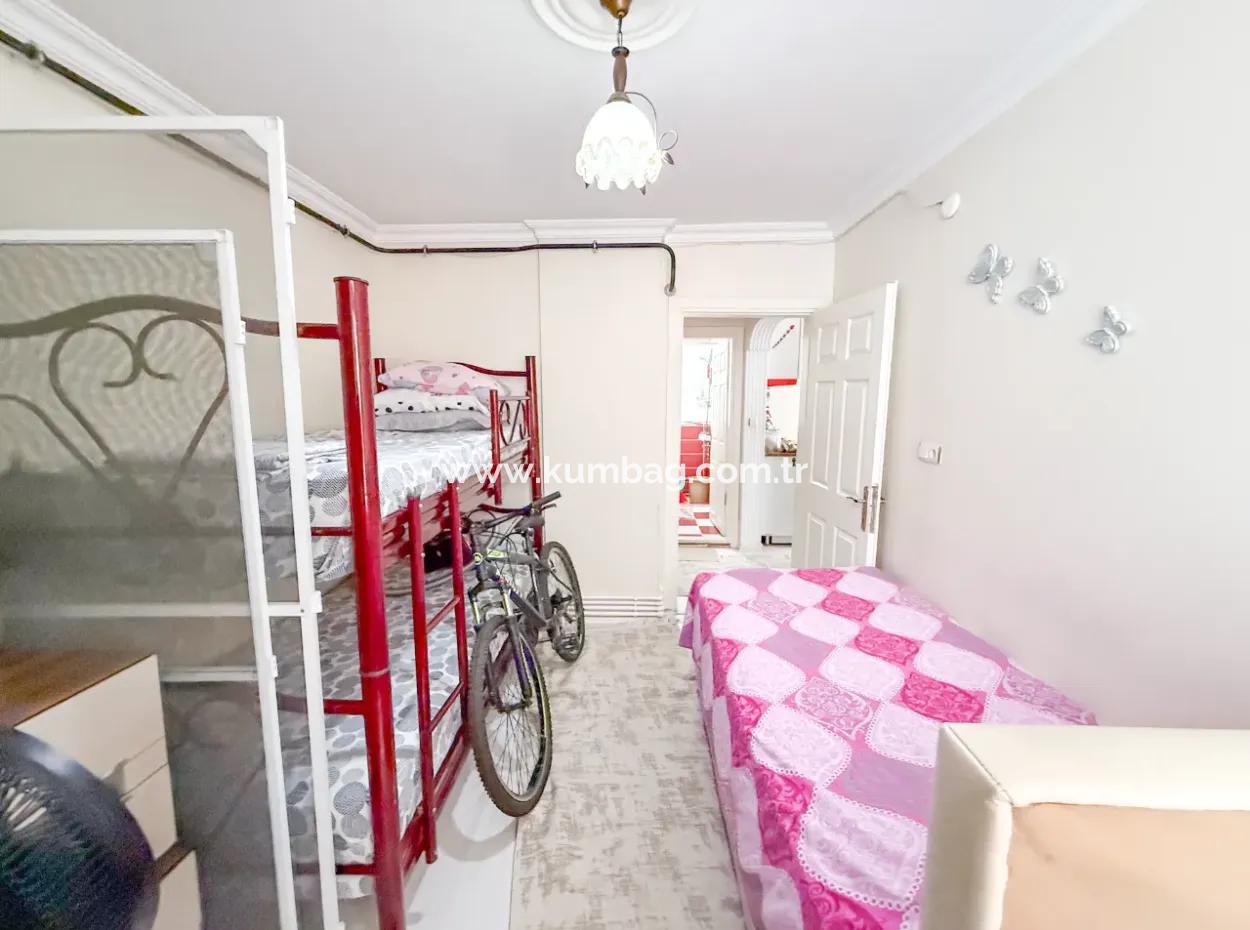 2 1 Apartment For Sale With Double Balconies In Central Location Of Kumbağ
