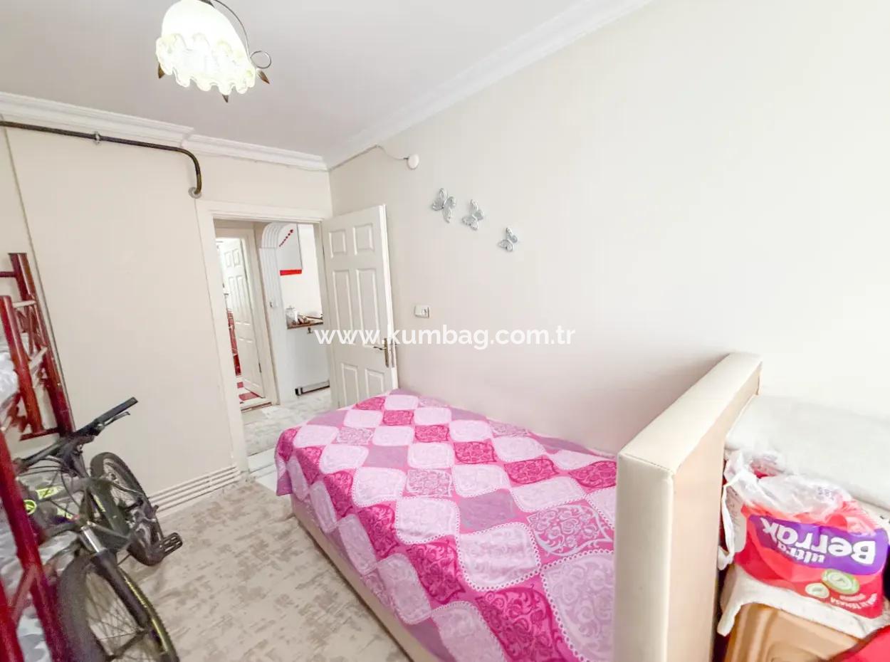 2 1 Apartment For Sale With Double Balconies In Central Location Of Kumbağ