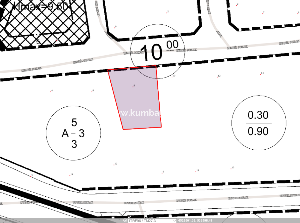 363 M2 Zoned Land For Sale Ready For Construction In Tekirdag Barbaros
