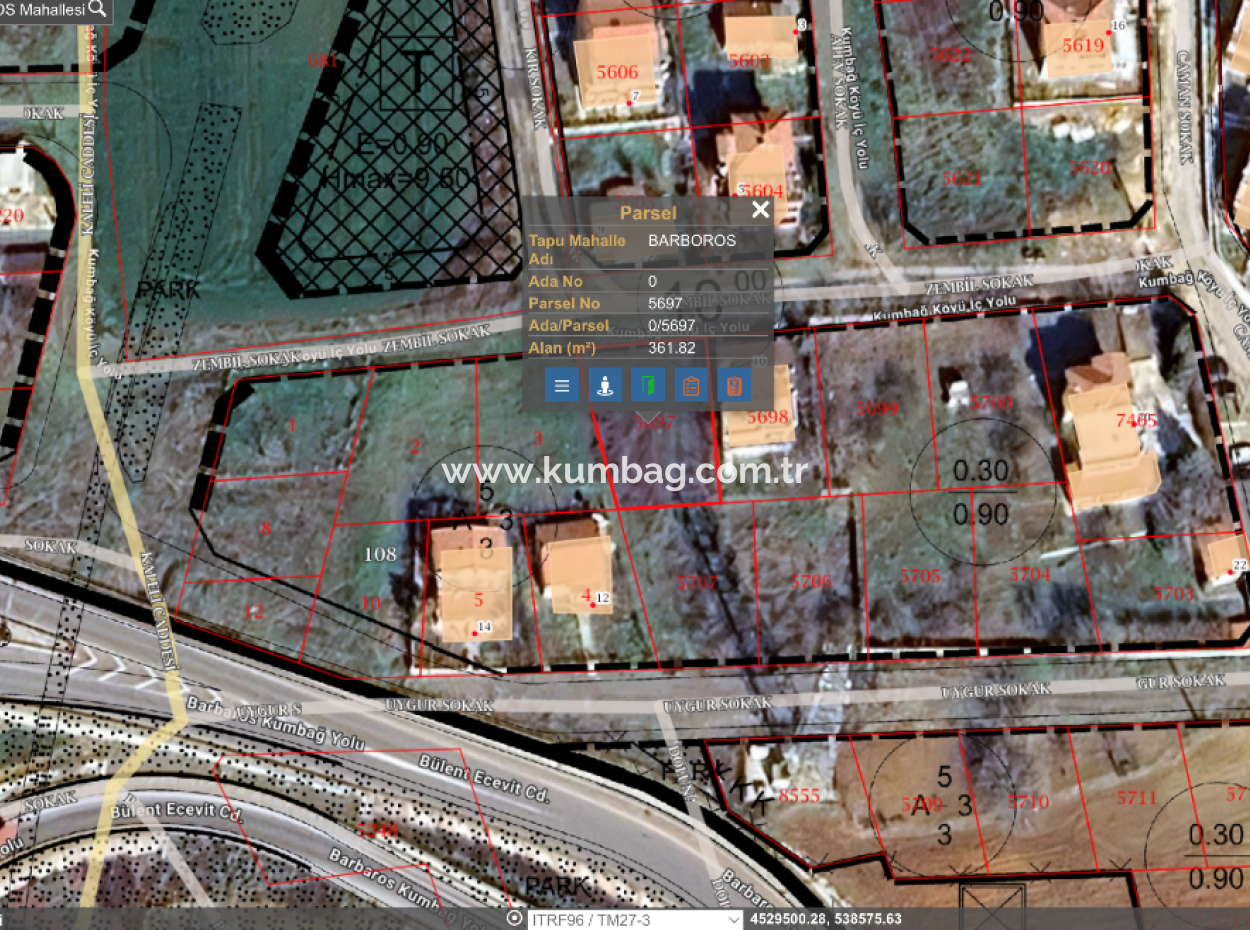 363 M2 Zoned Land For Sale Ready For Construction In Tekirdag Barbaros