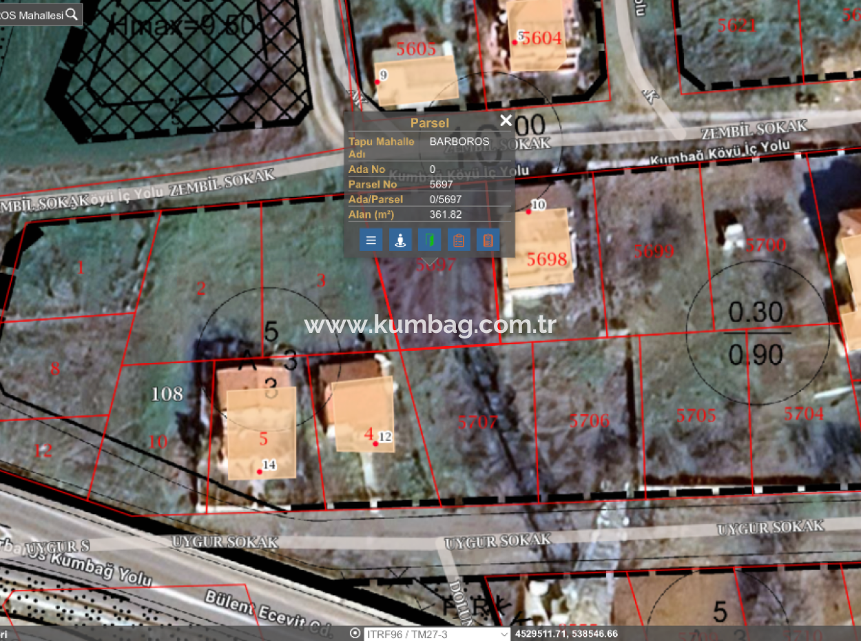 363 M2 Zoned Land For Sale Ready For Construction In Tekirdag Barbaros