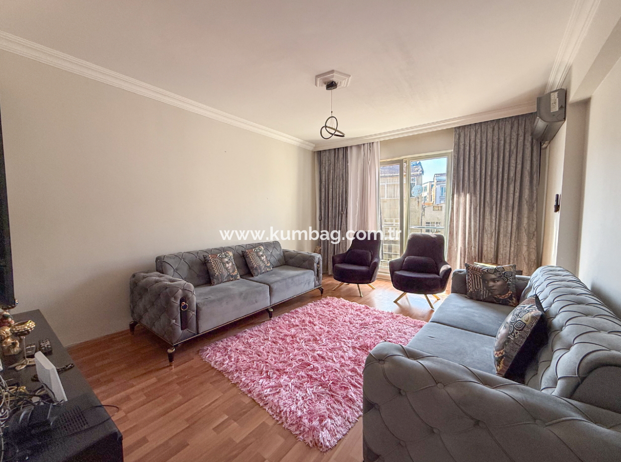 2 1 Apartment For Sale With Double Balconies In Central Location In Ciftlikonu