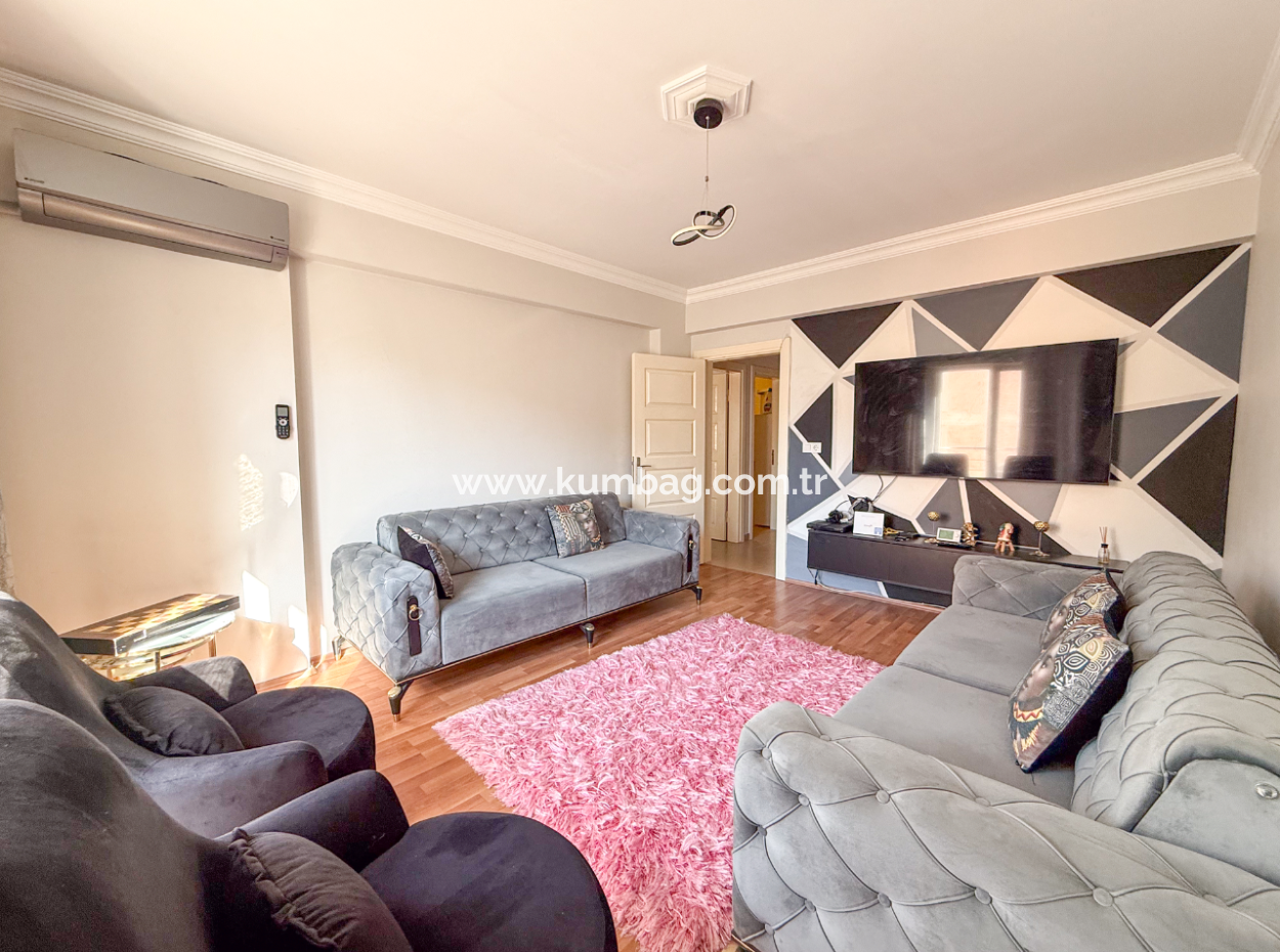 2 1 Apartment For Sale With Double Balconies In Central Location In Ciftlikonu