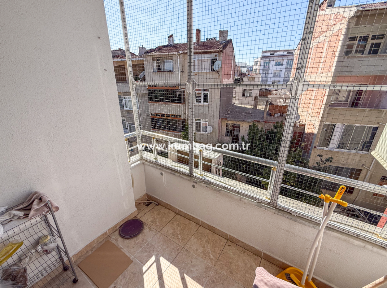 2 1 Apartment For Sale With Double Balconies In Central Location In Ciftlikonu