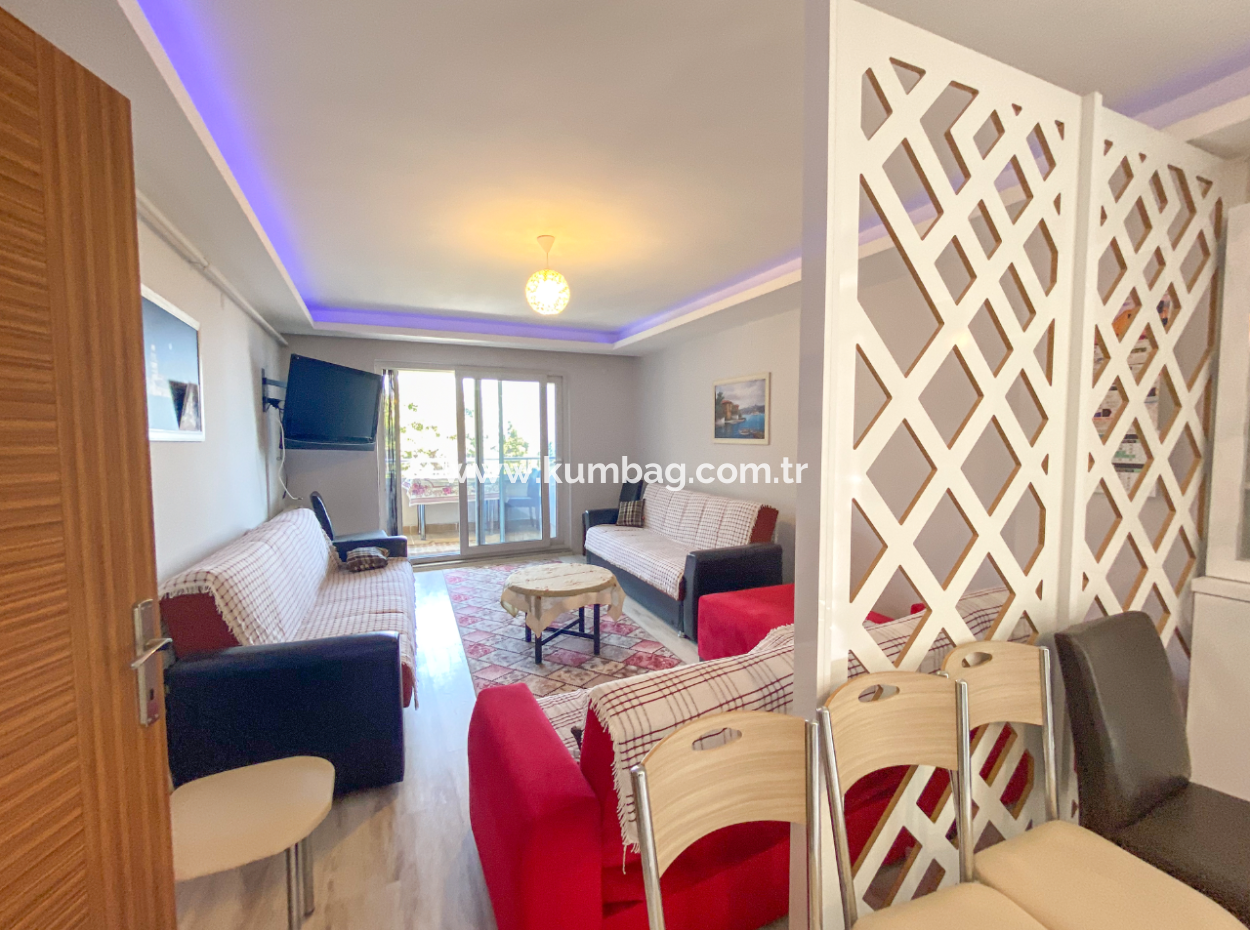 Furnished 2 1 Apartment For Sale With Sea View Pool In Kumbag