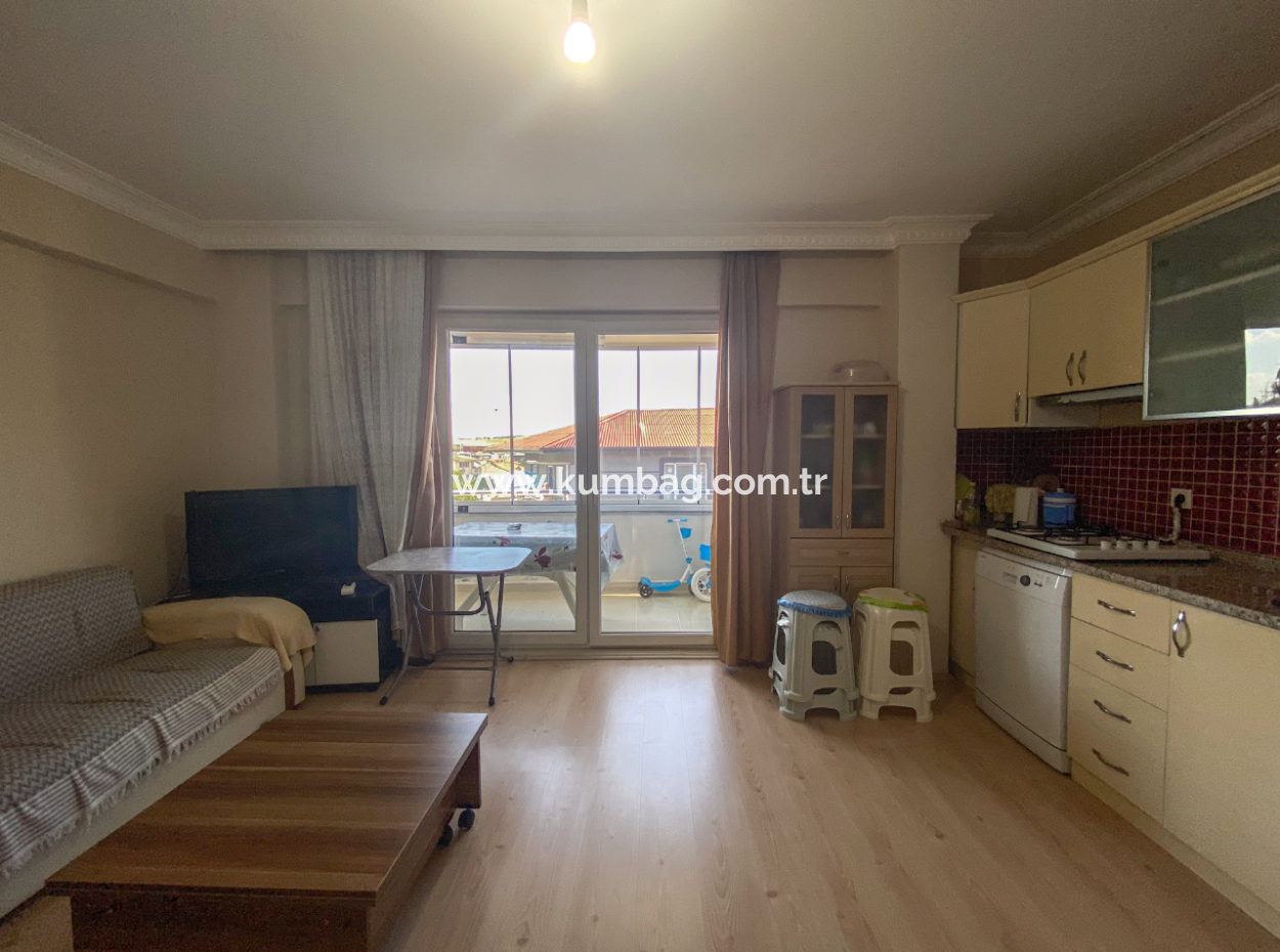 2 1 Apartment For Sale With Large Balcony Close To The Street In Kumbagh