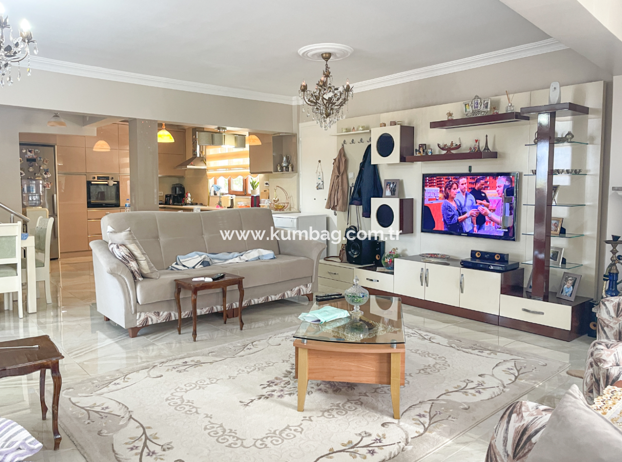 3 1 Garden Villa For Sale Suitable For Luxury Loan At Kumbağ Sea