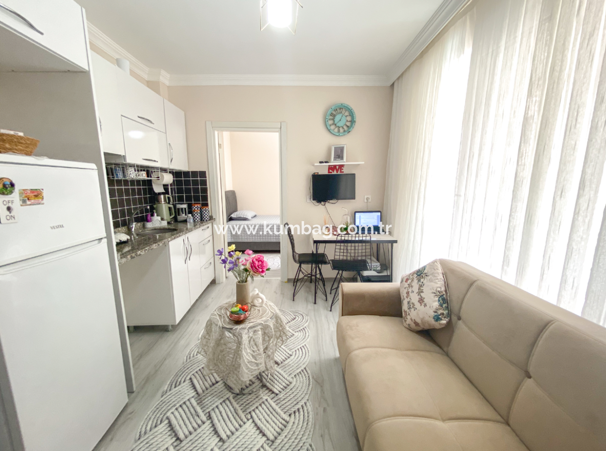 1 1 Apartment For Sale With Residential Furniture In Central Location In Kumbagh