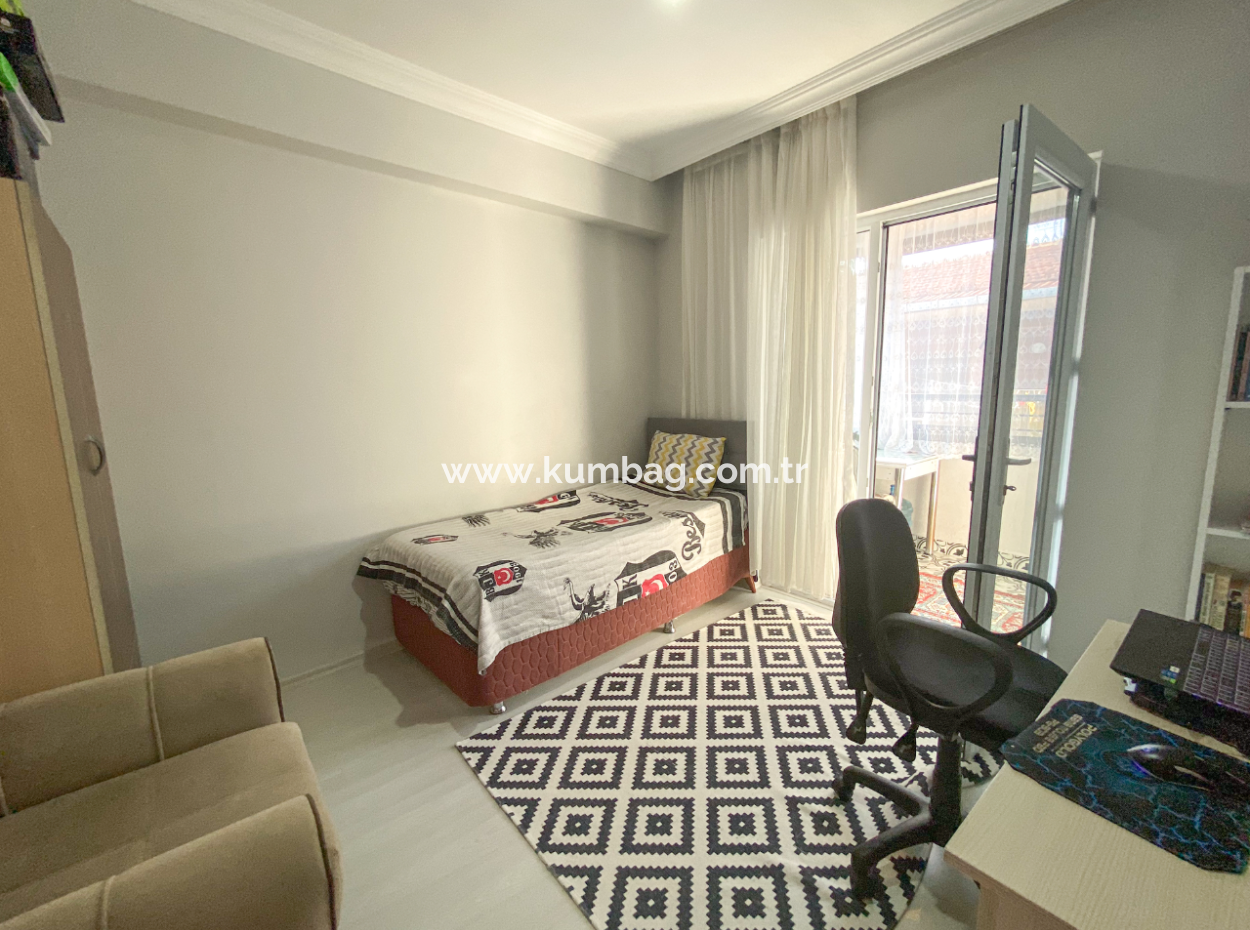 Spacious 2 1 Apartment For Sale In A New Building Close To Kumbağ Market Street