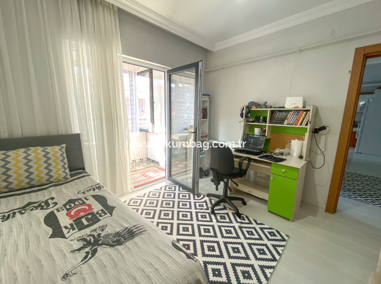 Spacious 2 1 Apartment For Sale In A New Building Close To Kumbağ Market Street