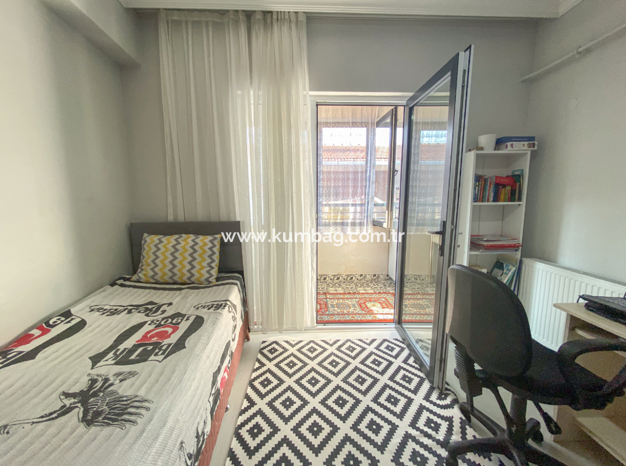 Spacious 2 1 Apartment For Sale In A New Building Close To Kumbağ Market Street