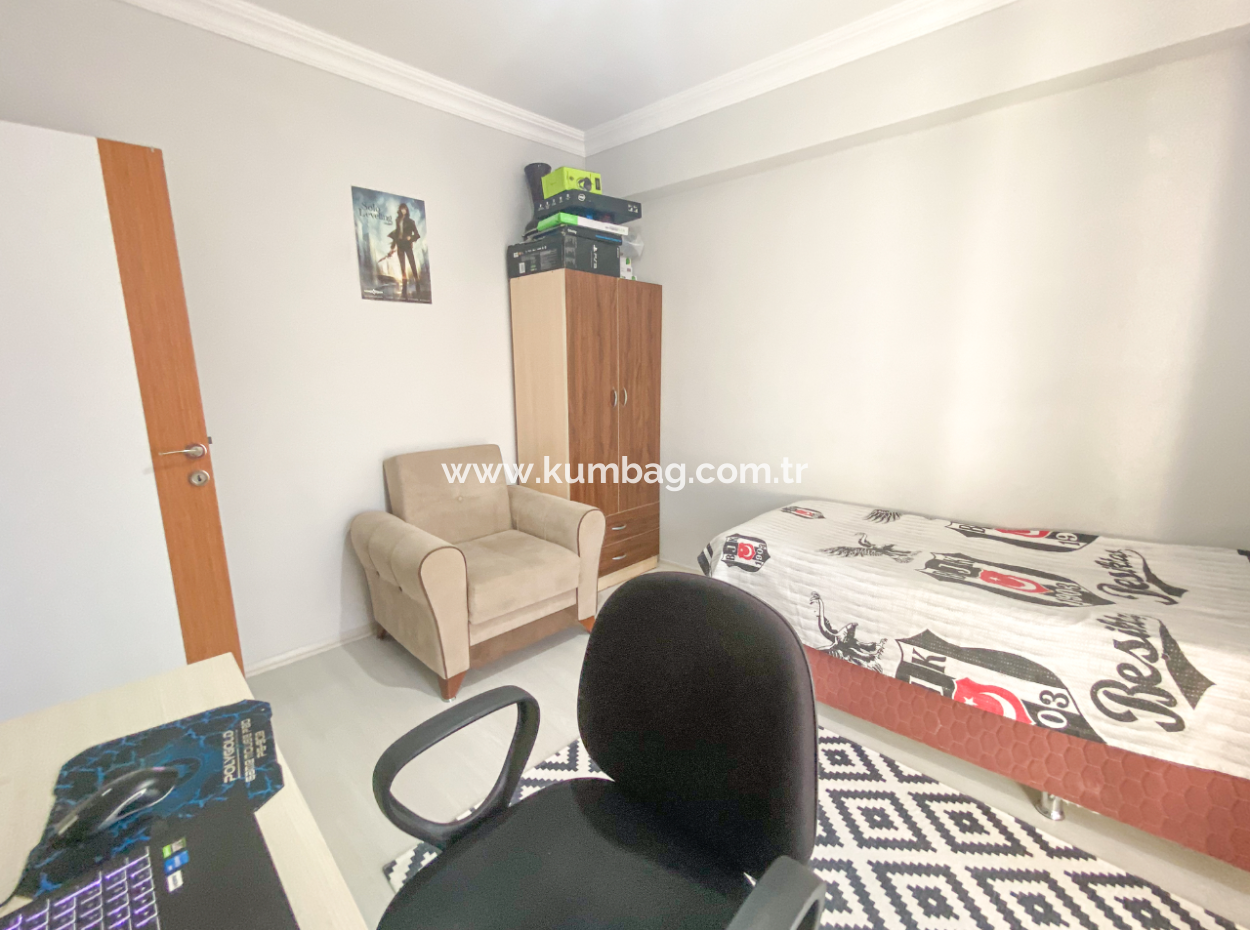 Spacious 2 1 Apartment For Sale In A New Building Close To Kumbağ Market Street