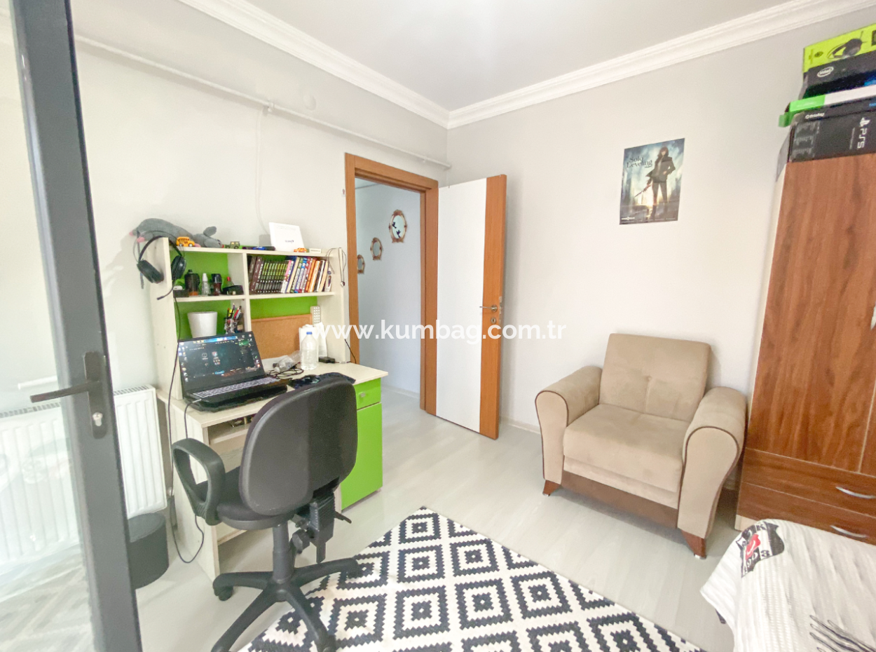 Spacious 2 1 Apartment For Sale In A New Building Close To Kumbağ Market Street