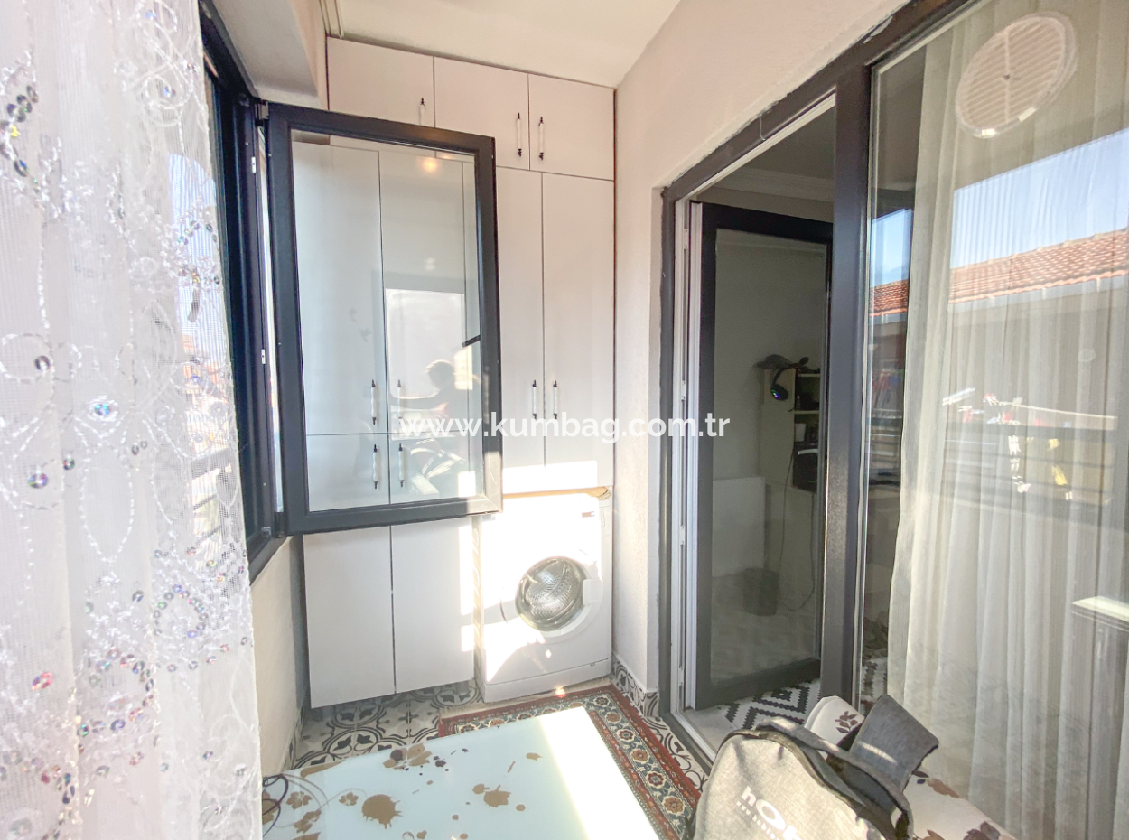 Spacious 2 1 Apartment For Sale In A New Building Close To Kumbağ Market Street