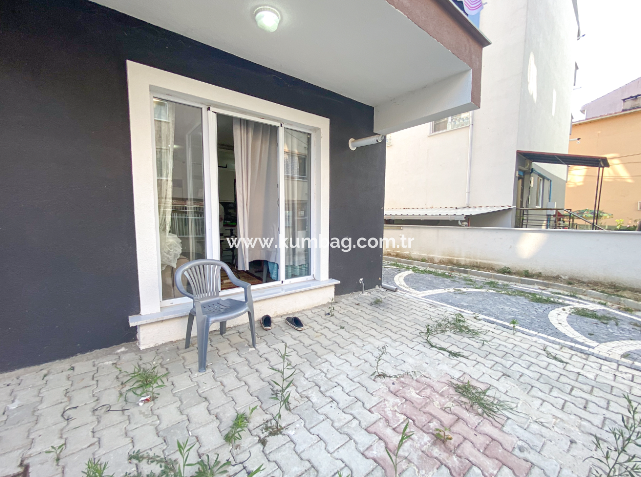 1 1 Apartment For Sale With Furnished Garden In New Building Close To Kumbağ Pazar Street