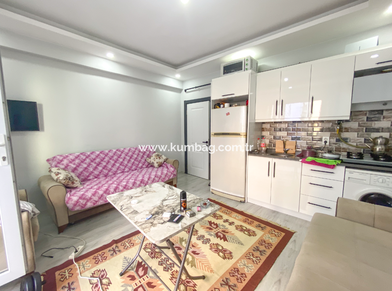 1 1 Apartment For Sale With Furnished Garden In New Building Close To Kumbağ Pazar Street