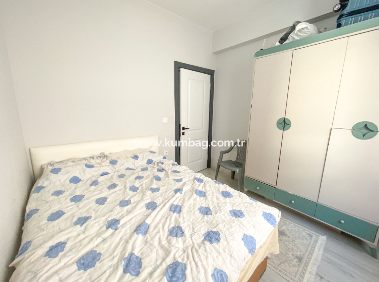 1 1 Apartment For Sale With Furnished Garden In New Building Close To Kumbağ Pazar Street