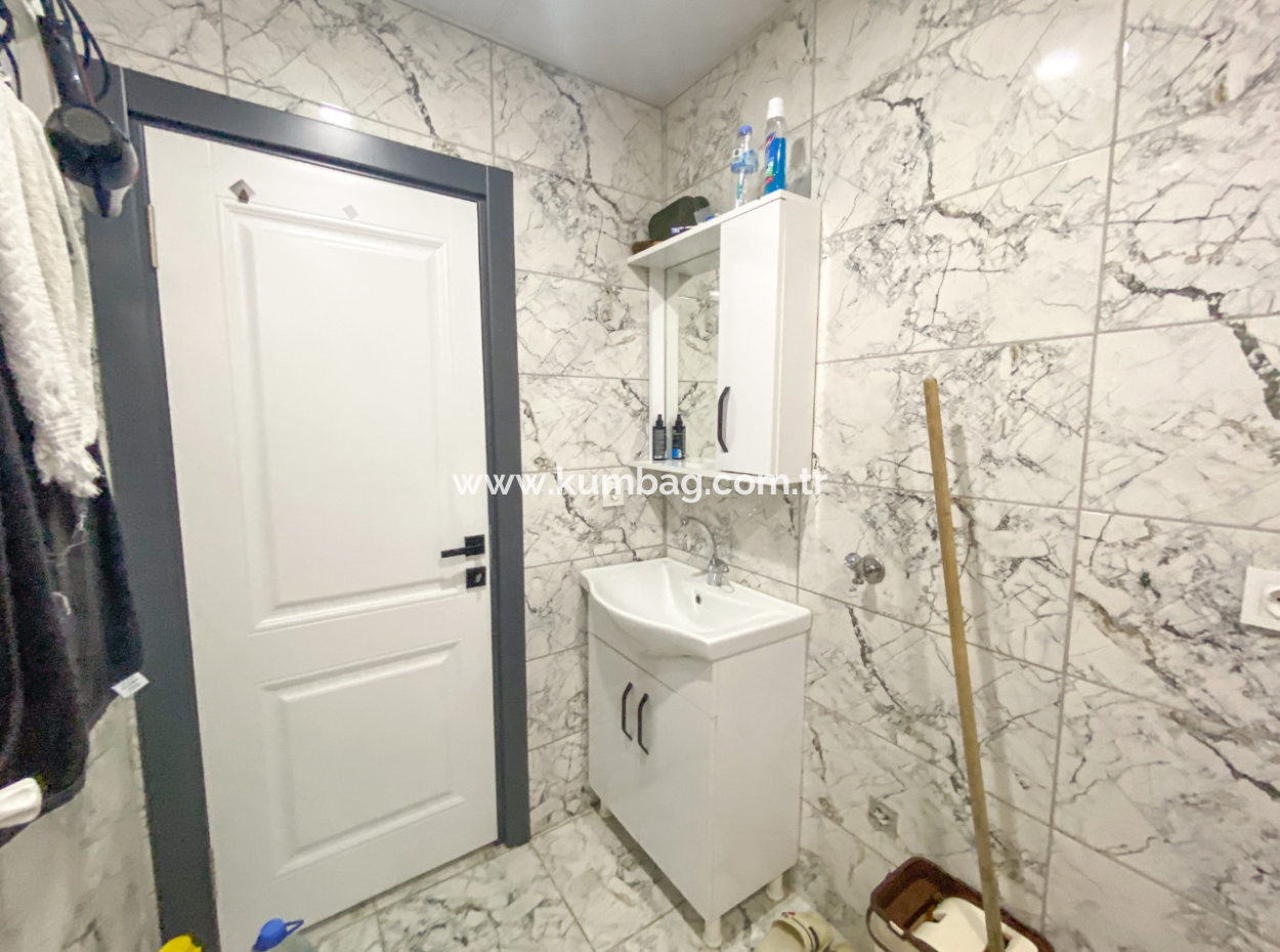 1 1 Apartment For Sale With Furnished Garden In New Building Close To Kumbağ Pazar Street