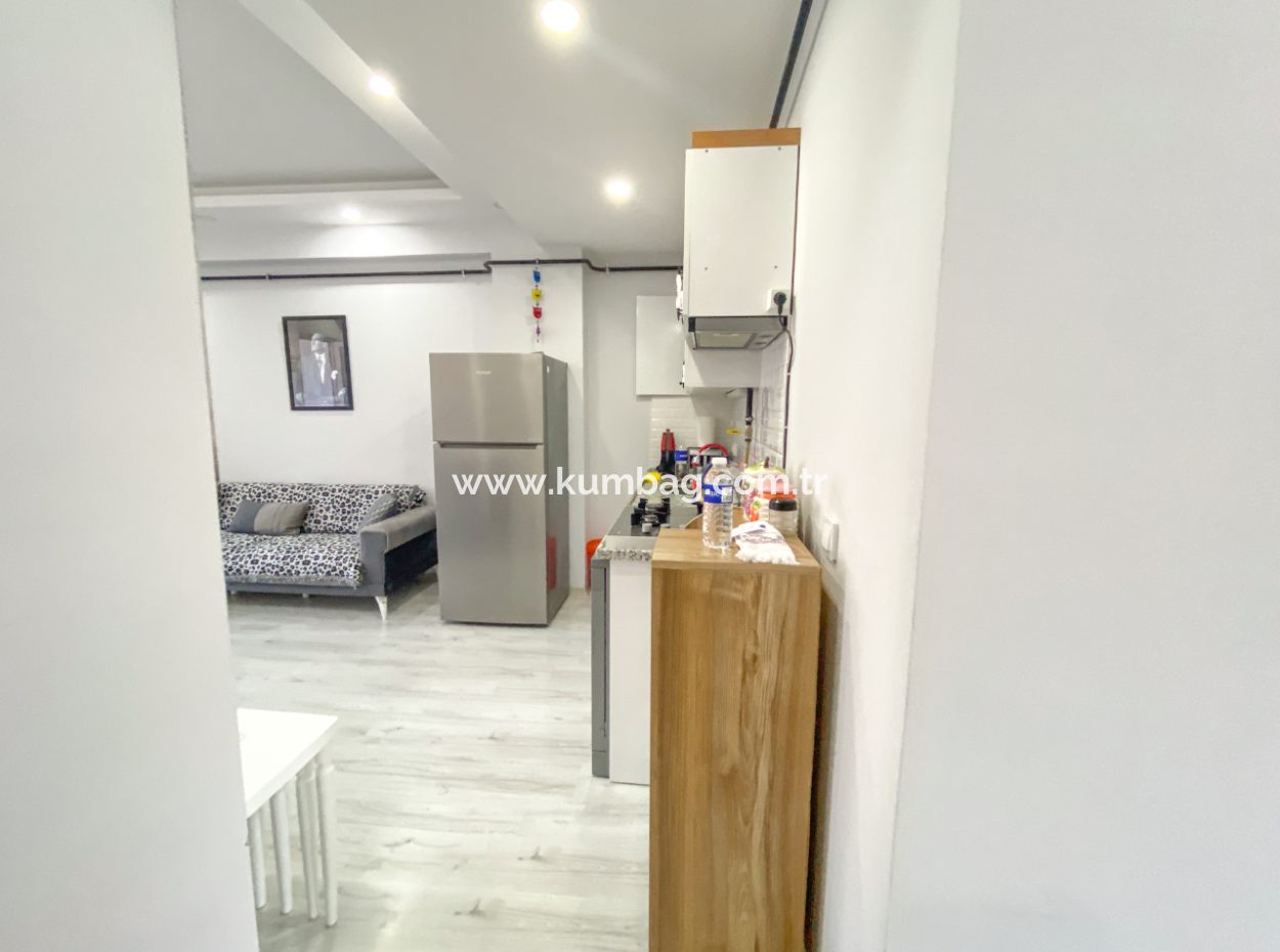 2 1 Apartment For Rent With Large Furnishings Close To Kumbağ Pazar Street