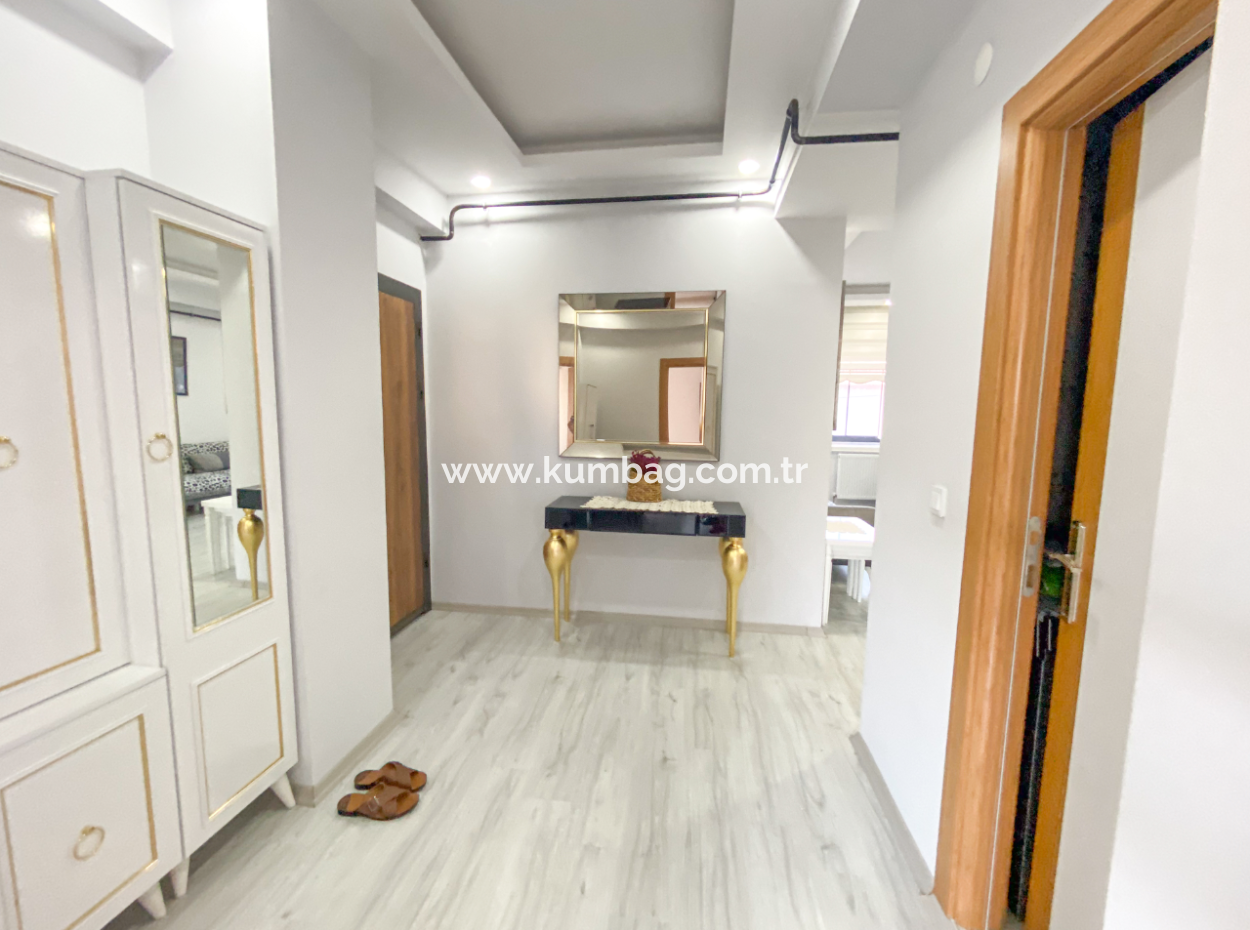 2 1 Apartment For Rent With Large Furnishings Close To Kumbağ Pazar Street