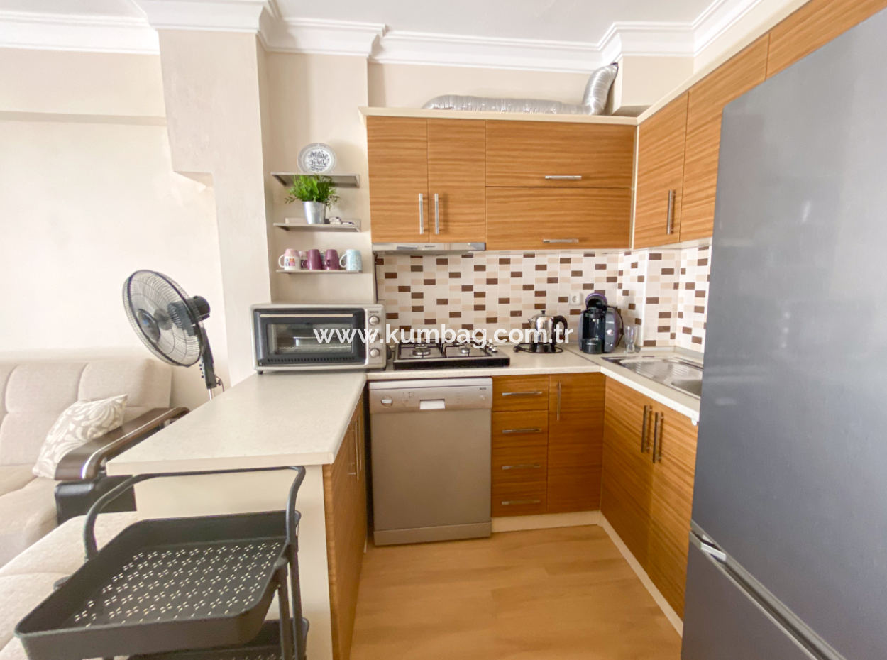 2 1 Apartment For Sale In Kumbag, Very Close To The Sea