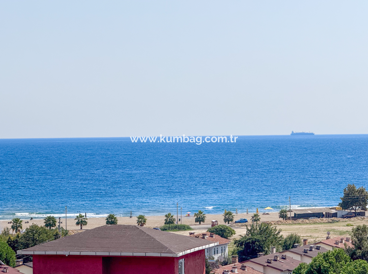 4 1 Triplex Villa For Sale With Large Terrace With Sea View In Kumbağ