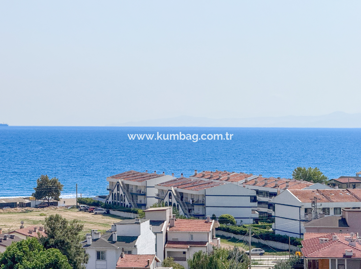 4 1 Triplex Villa For Sale With Large Terrace With Sea View In Kumbağ