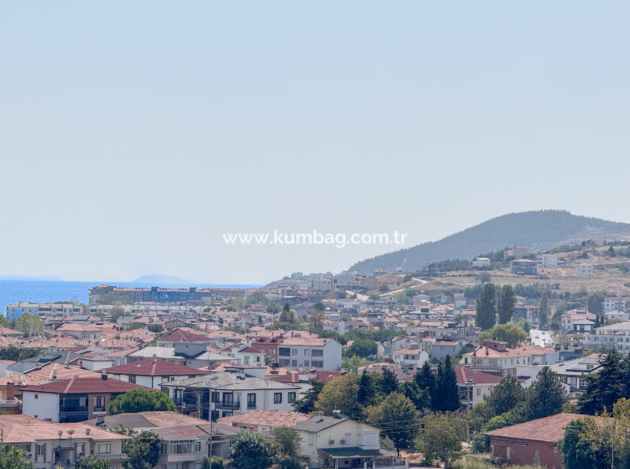 4 1 Triplex Villa For Sale With Large Terrace With Sea View In Kumbağ
