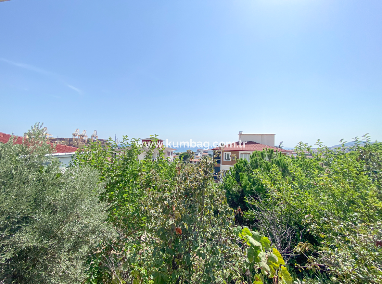 4 1 Triplex Villa For Sale With Large Terrace With Sea View In Kumbağ