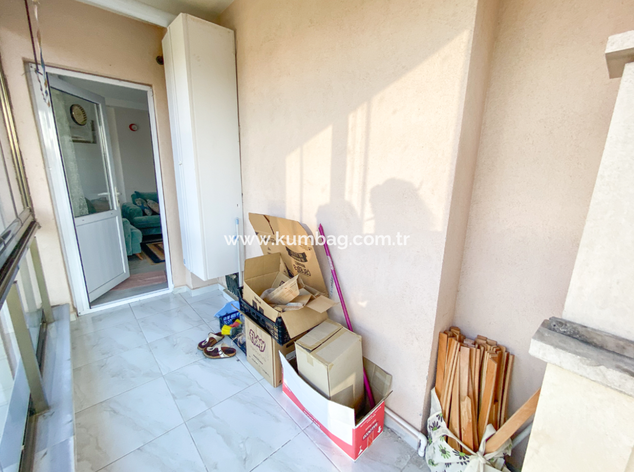 Furnished 2 1 Flat For Rent On The Sea Side Of The Street In Kumbağ