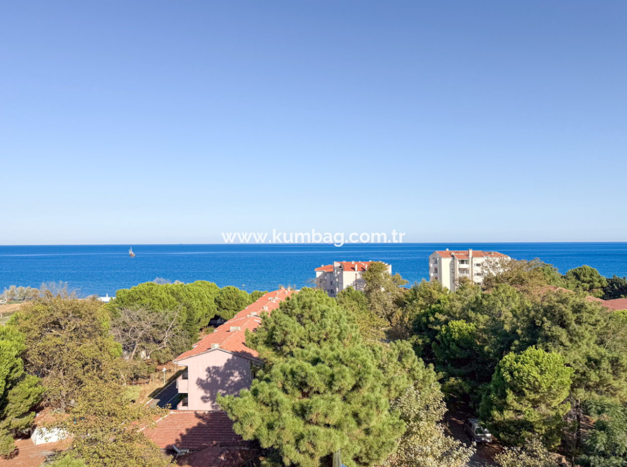 Specially Designed Furnished Flat For Sale In Kumbağ With Sea View