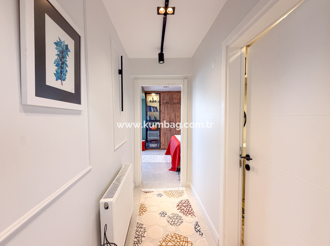 Specially Designed Furnished Flat For Sale In Kumbağ With Sea View