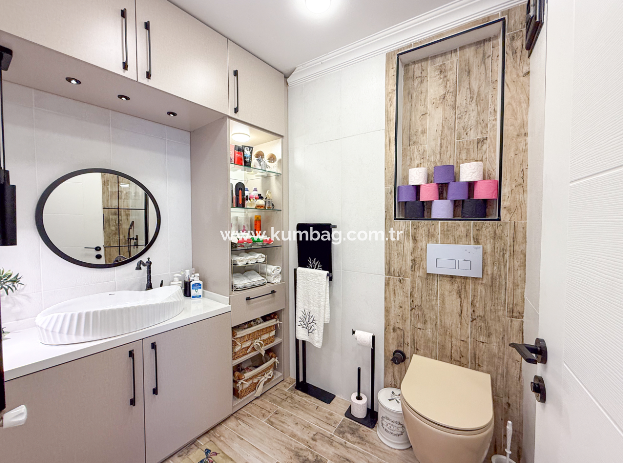 Specially Designed Furnished Flat For Sale In Kumbağ With Sea View