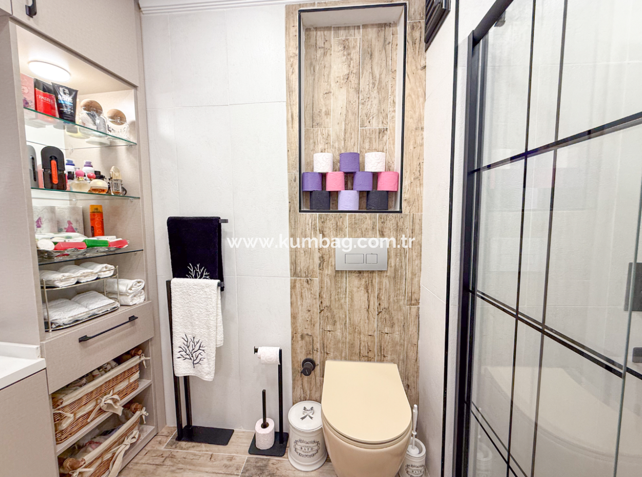 Specially Designed Furnished Flat For Sale In Kumbağ With Sea View