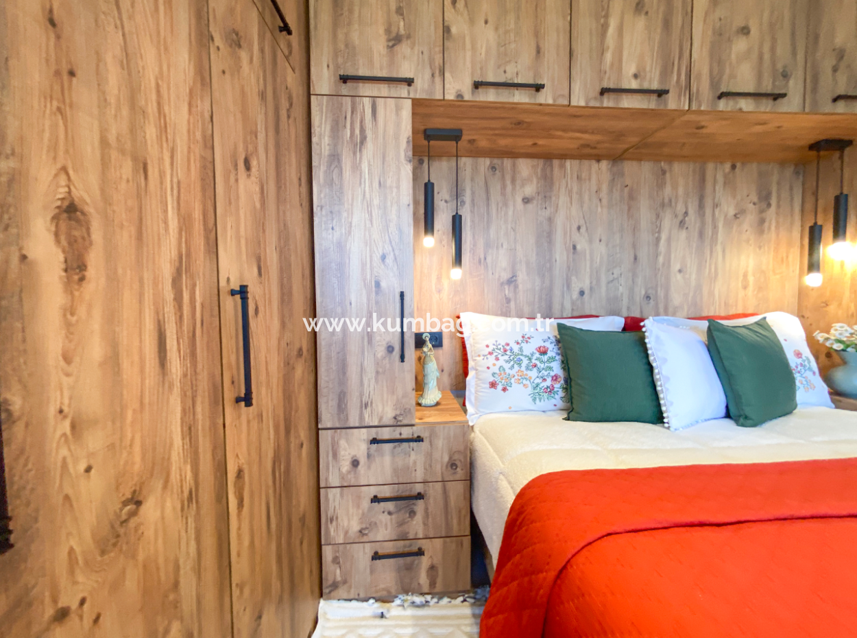 Specially Designed Furnished Flat For Sale In Kumbağ With Sea View