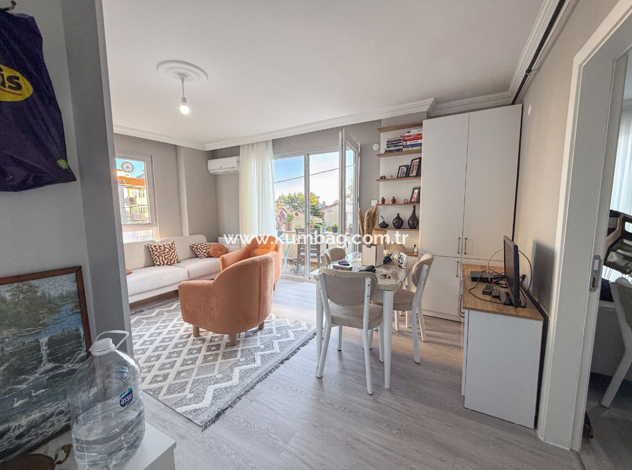 New And Fully Furnished 2 1 Flats For Sale With Sea View In Topağaç