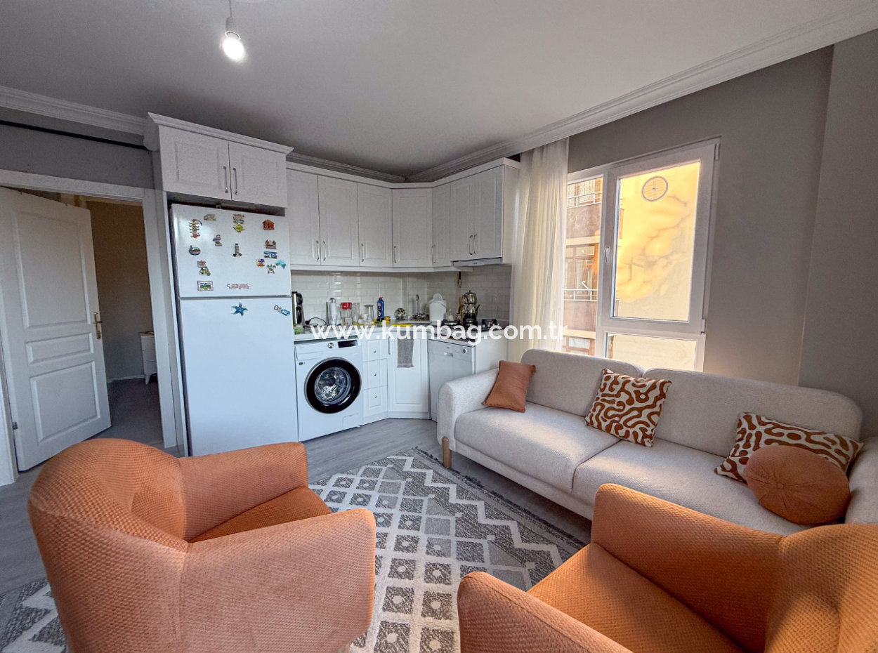 New And Fully Furnished 2 1 Flats For Sale With Sea View In Topağaç