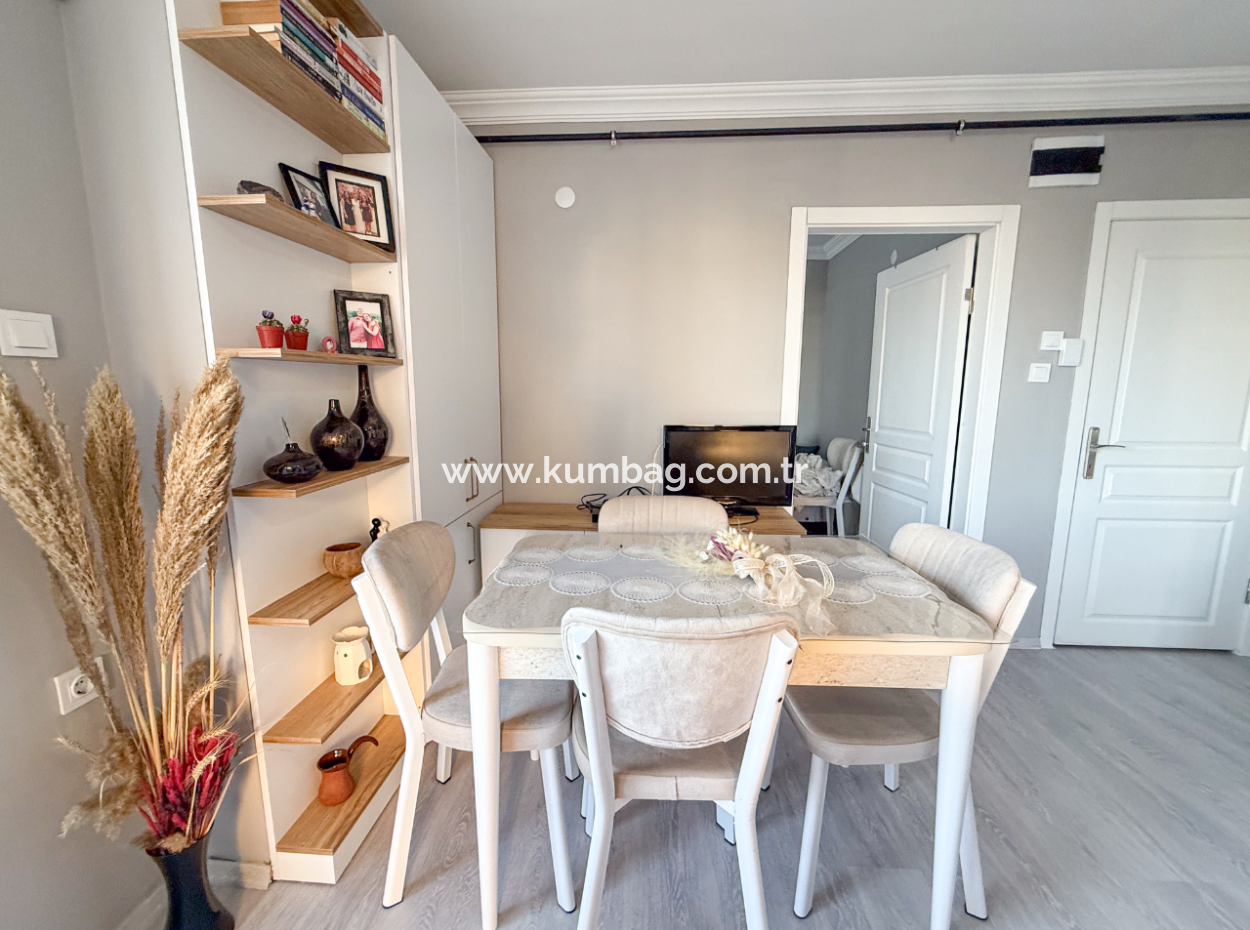 New And Fully Furnished 2 1 Flats For Sale With Sea View In Topağaç